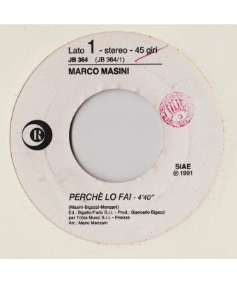 Pourquoi tu le fais et la musique va [Marco Masini,...] - Vinyl 7", 45 RPM, Jukebox [product.brand] 1 - Shop I'm Jukebox 