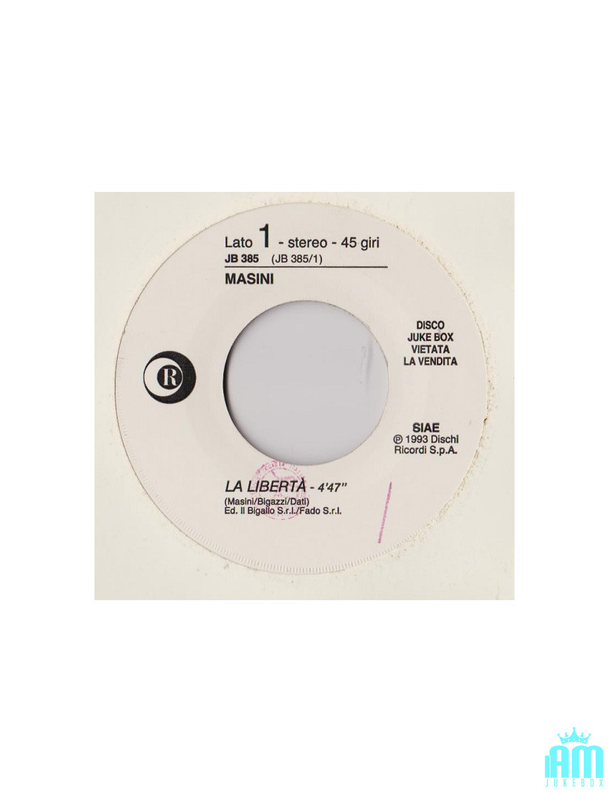 La Libertà House Of The Rising Sun (7" Edit) [Marco Masini,...] - Vinyl 7", 45 RPM, Jukebox, Stéréo [product.brand] 1 - Shop I'm
