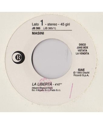 La Libertà House Of The Rising Sun (7" Edit) [Marco Masini,...] - Vinyl 7", 45 RPM, Jukebox, Stereo [product.brand] 1 - Shop I'm