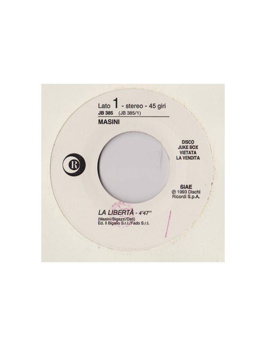 La Libertà House Of The Rising Sun (7" Edit) [Marco Masini,...] - Vinyl 7", 45 RPM, Jukebox, Stéréo [product.brand] 1 - Shop I'm