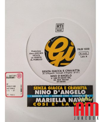 Sans veste ni cravate, c'est la vie [Nino D'Angelo,...] - Vinyl 7", 45 RPM, Jukebox [product.brand] 1 - Shop I'm Jukebox 