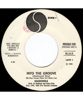 Into The Groove   Holiday [Madonna] - Vinyl 7", 45 RPM, Single, Jukebox