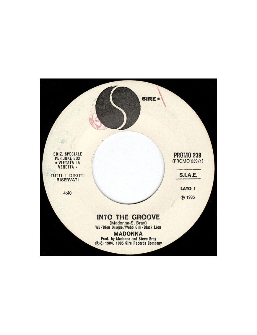 Into The Groove Holiday [Madonna] – Vinyl 7", 45 RPM, Single, Jukebox [product.brand] 1 - Shop I'm Jukebox 