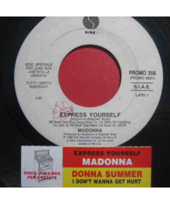 Express Yourself I Don't Wanna Get Hurt [Madonna,...] - Vinyl 7", 45 RPM, Jukebox [product.brand] 1 - Shop I'm Jukebox 