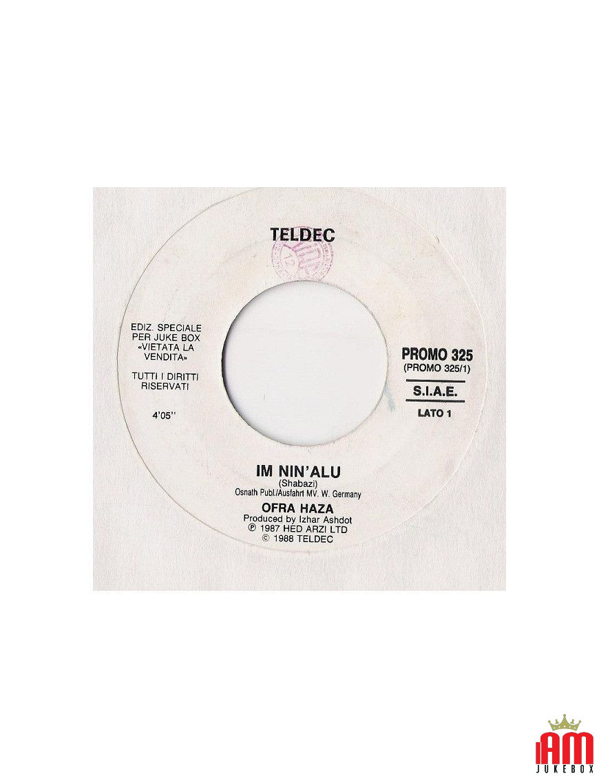 Im Nin'Alu Muhammar [Ofra Haza,...] - Vinyl 7", 45 RPM, Jukebox [product.brand] 1 - Shop I'm Jukebox 