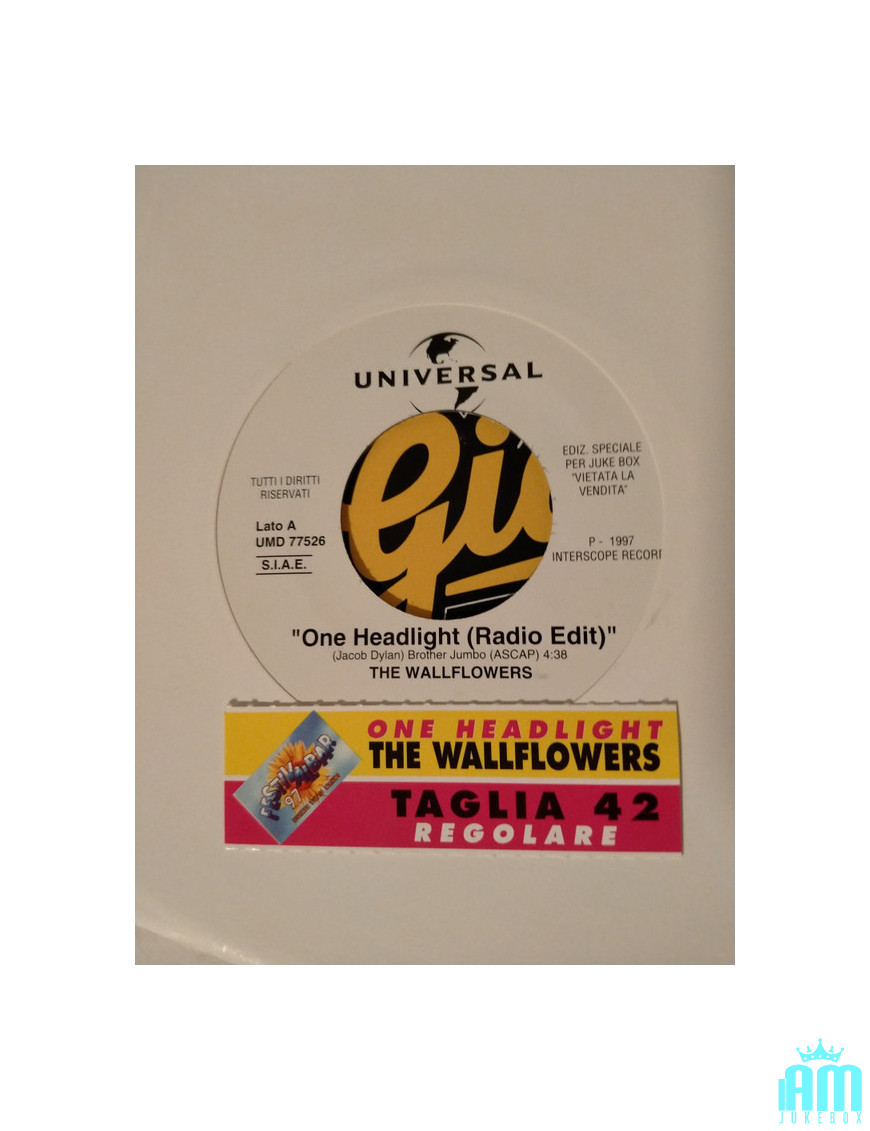 One Spotlight Regular [The Wallflowers,...] – Vinyl 7", 45 RPM, Single, Jukebox [product.brand] 1 - Shop I'm Jukebox 
