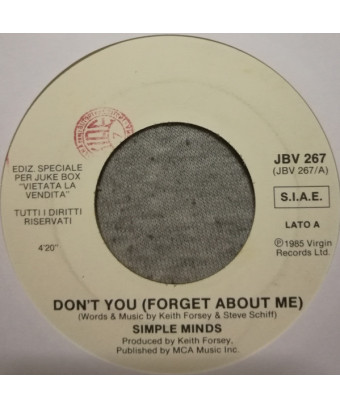 Don't You Se Le Canti Un Boogie [Simple Minds,...] - Vinyle 7", 45 RPM, Jukebox [product.brand] 1 - Shop I'm Jukebox 