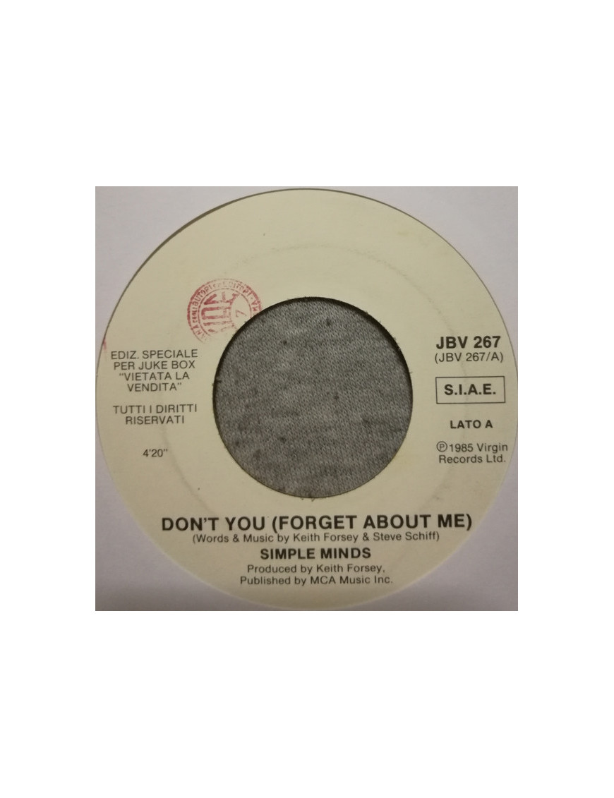 Don't You Se Le Canti Un Boogie [Simple Minds,...] – Vinyl 7", 45 RPM, Jukebox