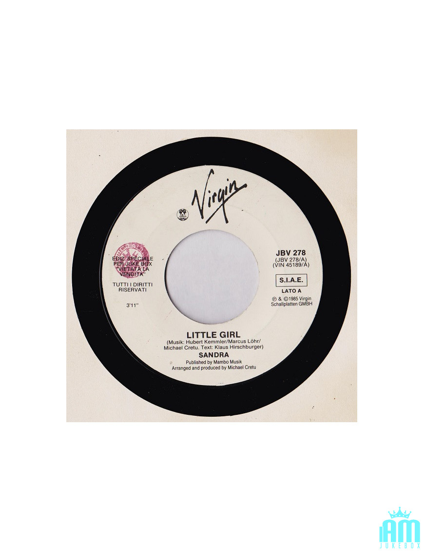 Little Girl Gambit [Sandra,...] - Vinyle 7", 45 RPM, Jukebox [product.brand] 1 - Shop I'm Jukebox 