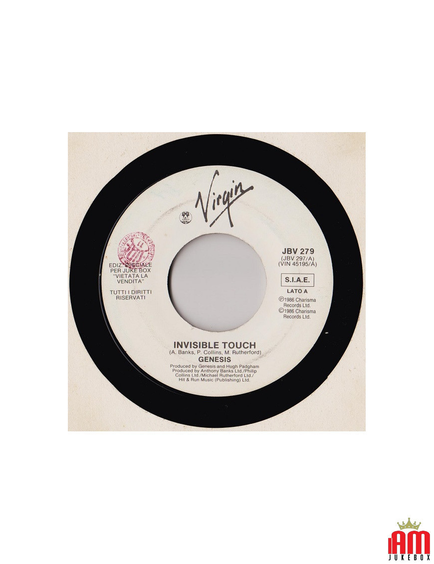 Invisible Touch L'Onda [Genesis,...] – Vinyl 7", 45 RPM, Jukebox [product.brand] 1 - Shop I'm Jukebox 
