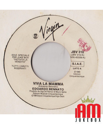 Viva La Mamma [Edoardo Bennato] – Vinyl 7", 45 RPM, Jukebox [product.brand] 1 - Shop I'm Jukebox 