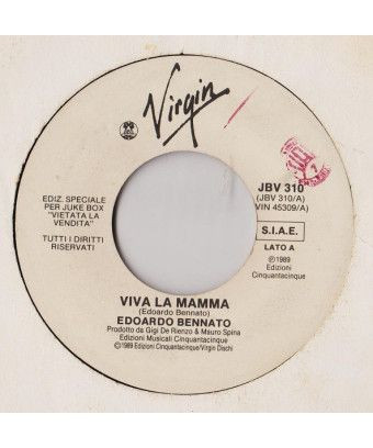 Viva La Mamma [Edoardo Bennato] - Vinyle 7", 45 TR/MIN, Jukebox [product.brand] 1 - Shop I'm Jukebox 