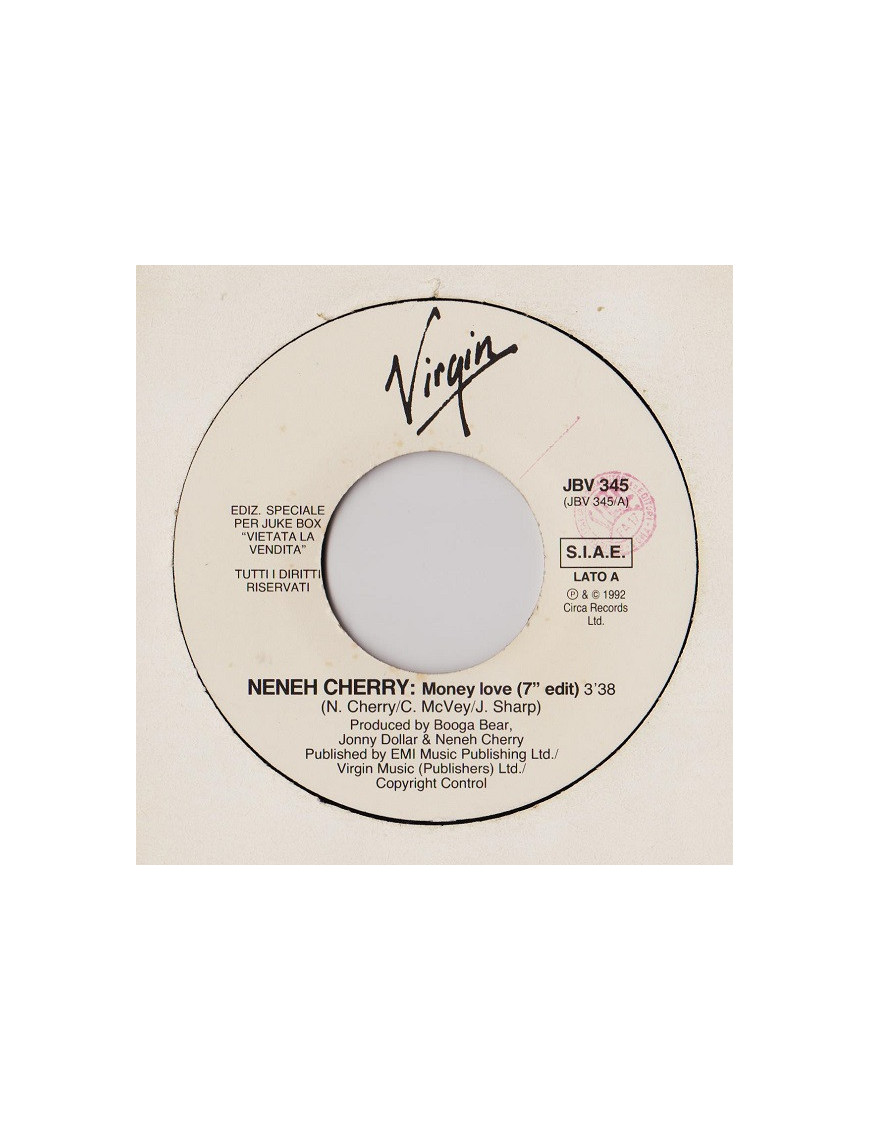 Money Love (7" Edit) Carry On (Radio Version) [Neneh Cherry,...] - Vinyl 7", 45 RPM, Jukebox [product.brand] 1 - Shop I'm Jukebo