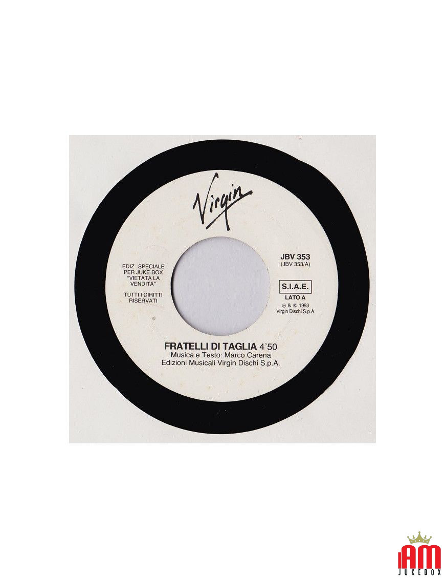 Fratelli Di Taglia [Marco Carena] - Vinyle 7", 45 tours, Jukebox [product.brand] 1 - Shop I'm Jukebox 