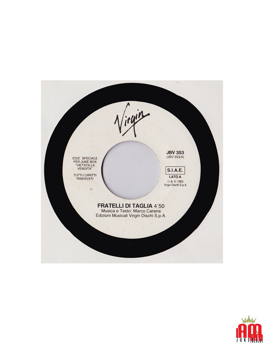 Fratelli Di Taglia [Marco Carena] - Vinyl 7", 45 RPM, Jukebox [product.brand] 1 - Shop I'm Jukebox 