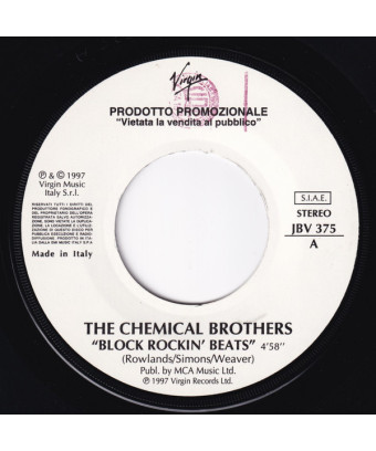 Block Rockin' Beats Wanna B Like A Man [The Chemical Brothers,...] - Vinyl 7", 45 RPM, Jukebox, Promo [product.brand] 1 - Shop I
