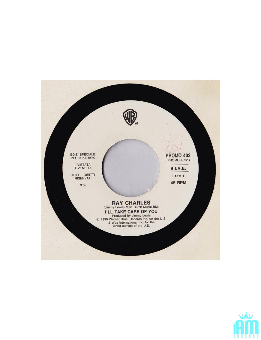 Je prendrai soin de toi, feu dans le sang [Ray Charles,...] - Vinyl 7", 45 RPM, Jukebox [product.brand] 1 - Shop I'm Jukebox 