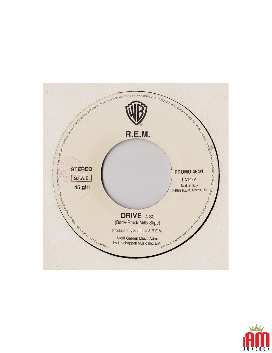 Drive Sentinel [REM,...] - Vinyle 7", 45 Tours [product.brand] 1 - Shop I'm Jukebox 