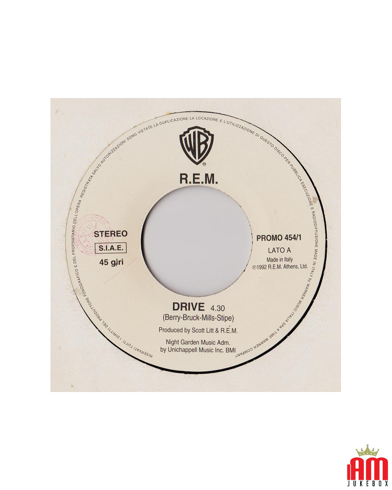 Drive Sentinel [REM,...] - Vinyle 7", 45 Tours [product.brand] 1 - Shop I'm Jukebox 