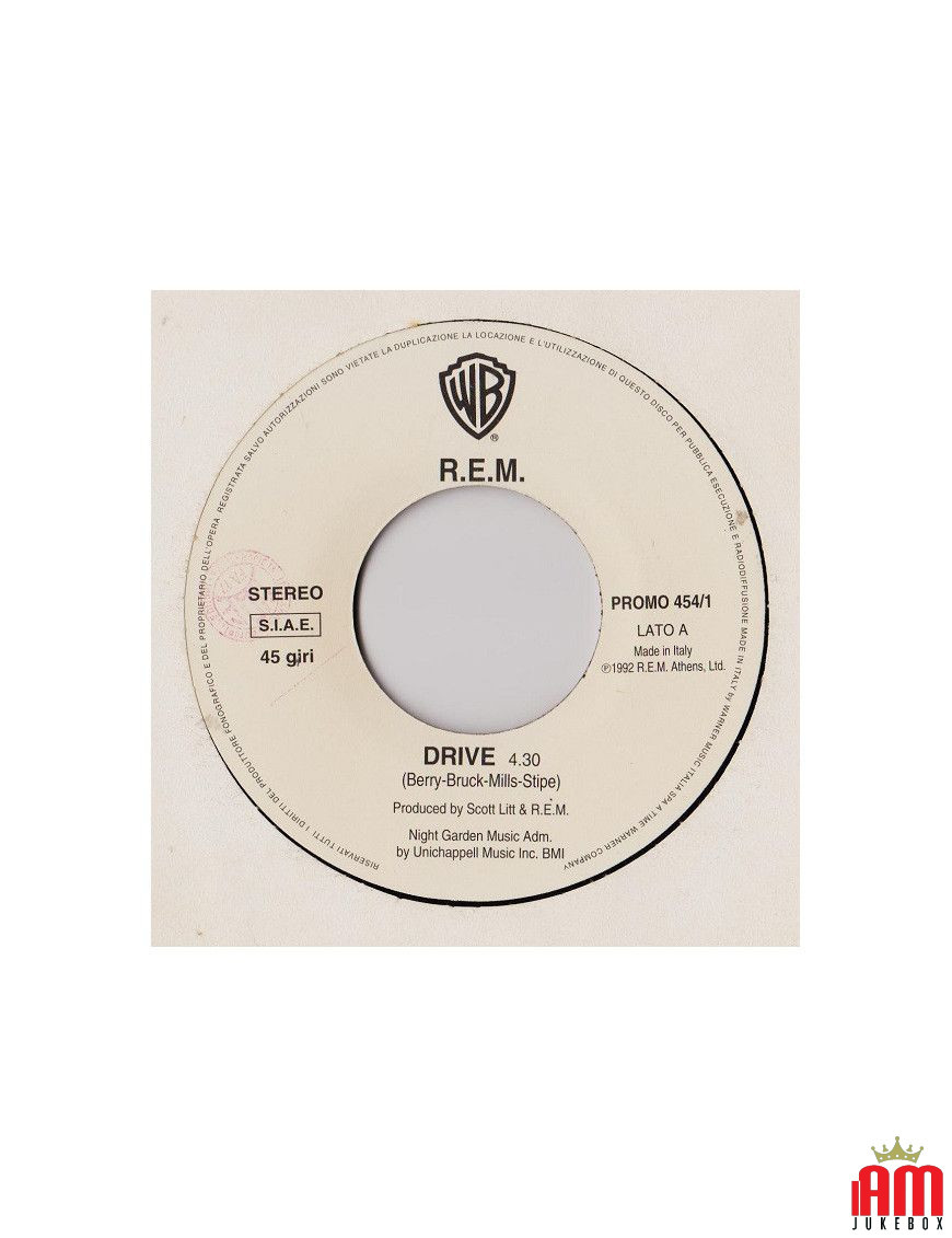 Drive Sentinel [REM,...] - Vinyl 7", 45 RPM [product.brand] 1 - Shop I'm Jukebox 