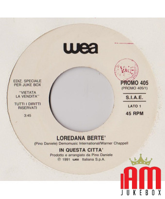 In This City If I Were A Man [Loredana Bertè,...] – Vinyl 7", 45 RPM, Jukebox