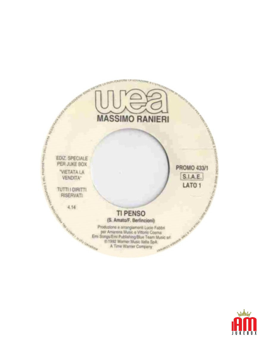 Ti Penso Quelli Come Noi [Massimo Ranieri,...] - Vinyl 7", 45 RPM, Jukebox [product.brand] 1 - Shop I'm Jukebox 