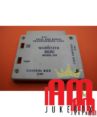 Wurlitzer BO/AC modèle 559 Jukebox Control Box Prix et carte de programmation bonus. L'article est vendu tel que trouvé,