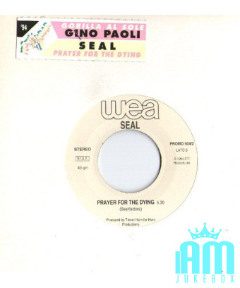 Gorilla Al Sole Prayer For The Dying [Gino Paoli,...] - Vinyle 7", 45 RPM, Jukebox [product.brand] 1 - Shop I'm Jukebox 