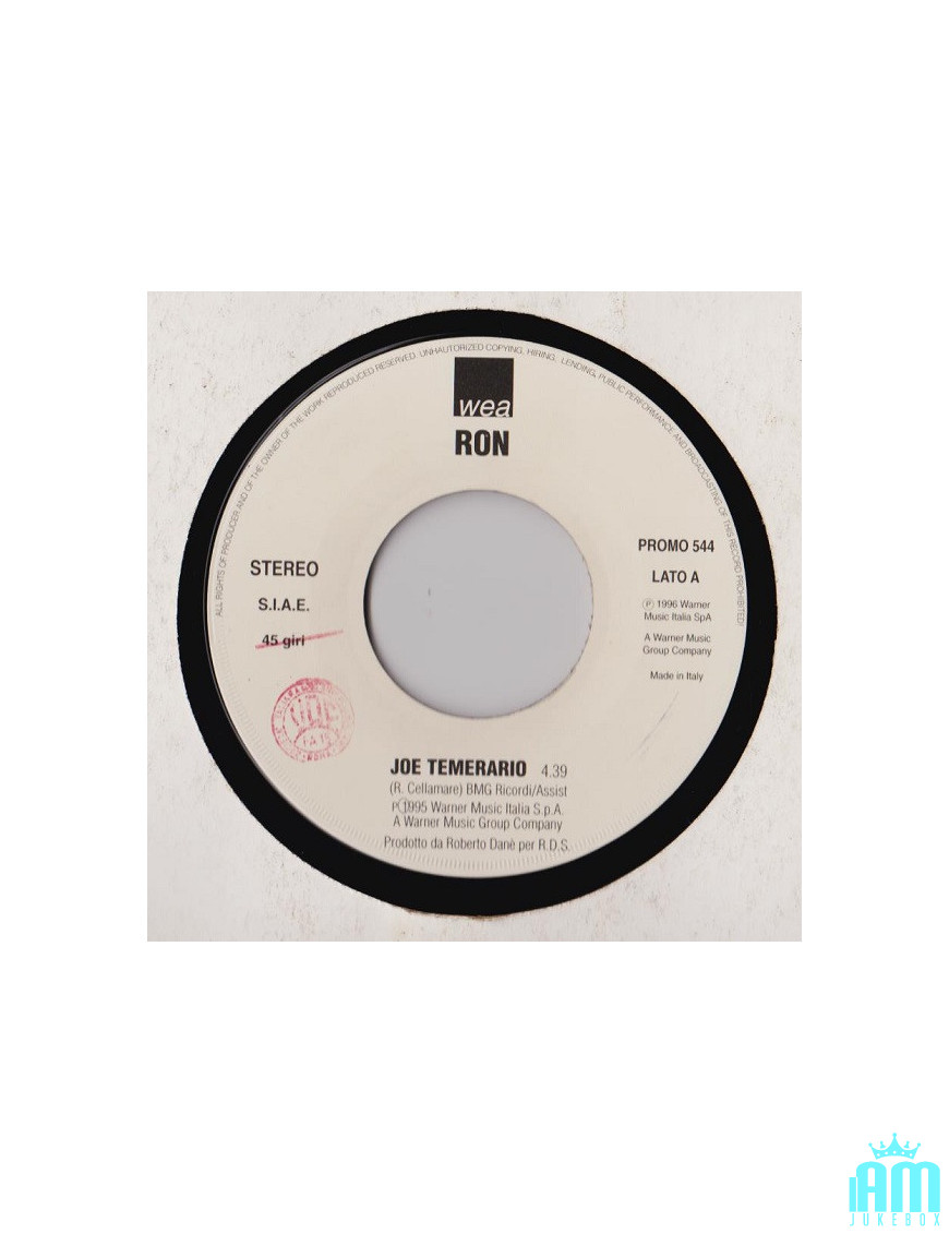 Joe Temerario You Shoulda Know [Ron (16),...] - Vinyle 7", 45 RPM, Jukebox, Promo [product.brand] 1 - Shop I'm Jukebox 