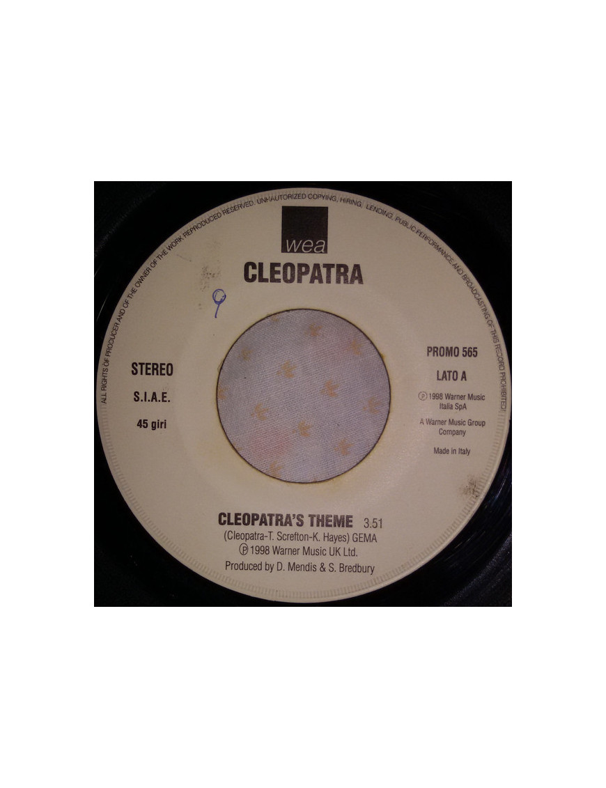 Cleopatra's Theme Let My Heart Beat [Cleopatra,...] - Vinyl 7", 45 RPM, Promo [product.brand] 1 - Shop I'm Jukebox 