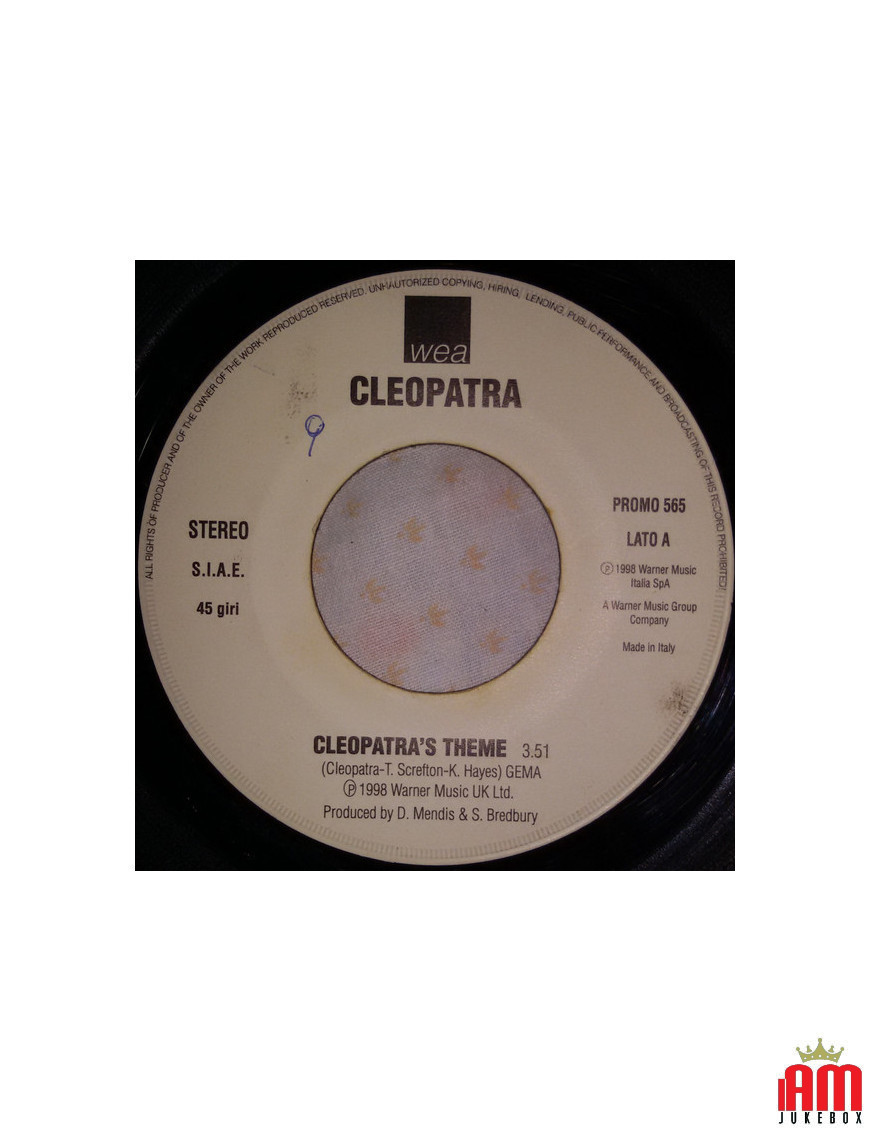 Cleopatra's Theme Let My Heart Beat [Cleopatra,...] – Vinyl 7", 45 RPM, Promo [product.brand] 1 - Shop I'm Jukebox 