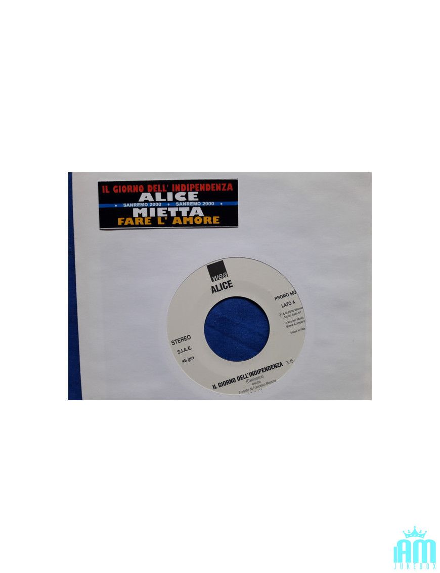 Independence Day Making Love [Alice (4),...] - Vinyl 7", 45 RPM, Promo [product.brand] 1 - Shop I'm Jukebox 