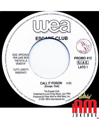 Call It Poison Losing My Religion [The Escape Club,...] - Vinyle 7", 45 RPM, Jukebox [product.brand] 1 - Shop I'm Jukebox 