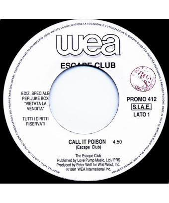 Call It Poison Losing My Religion [The Escape Club,...] - Vinyl 7", 45 RPM, Jukebox [product.brand] 1 - Shop I'm Jukebox 