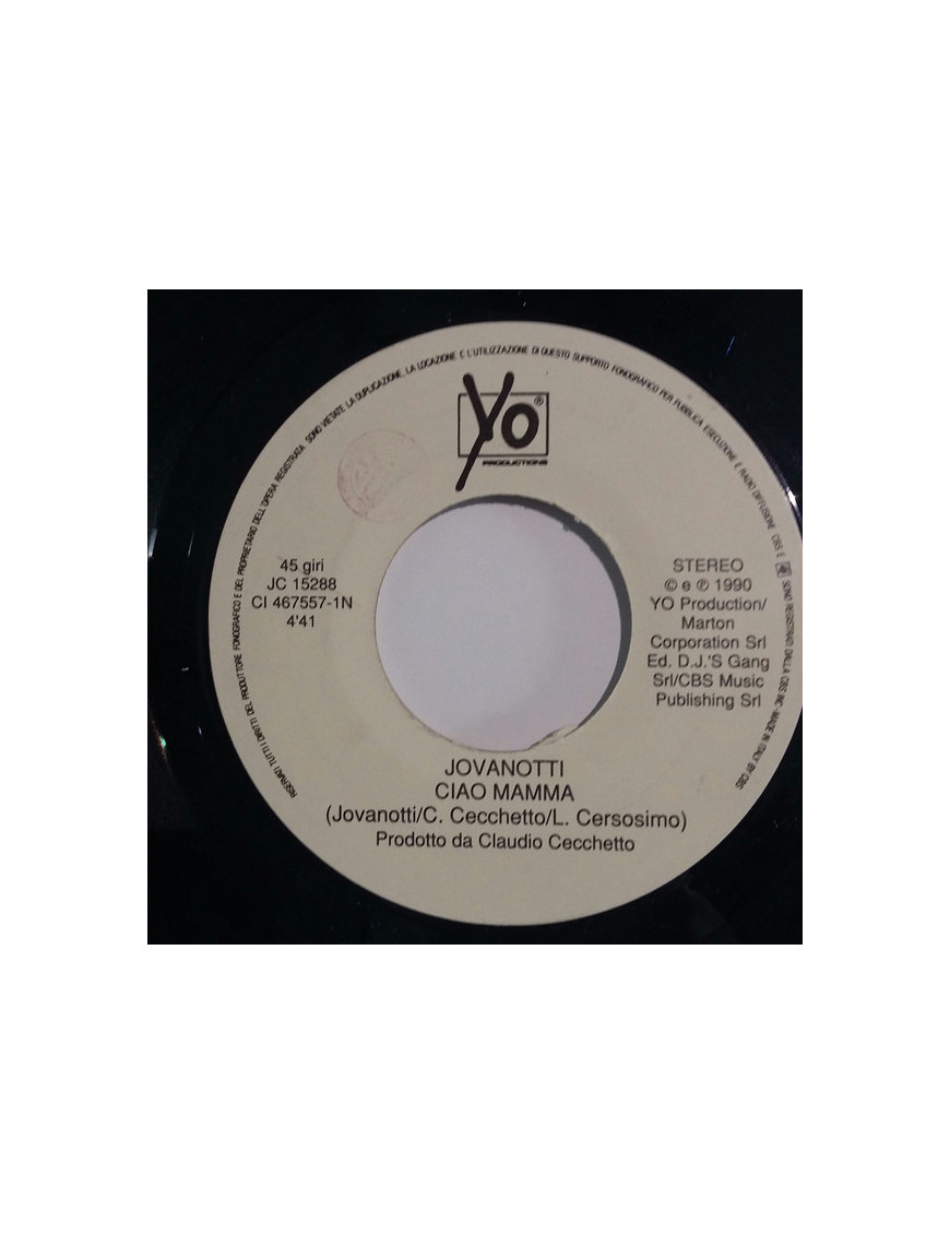 Ciao Mamma Freedom 90 [Jovanotti,...] – Vinyl 7", 45 RPM, Jukebox