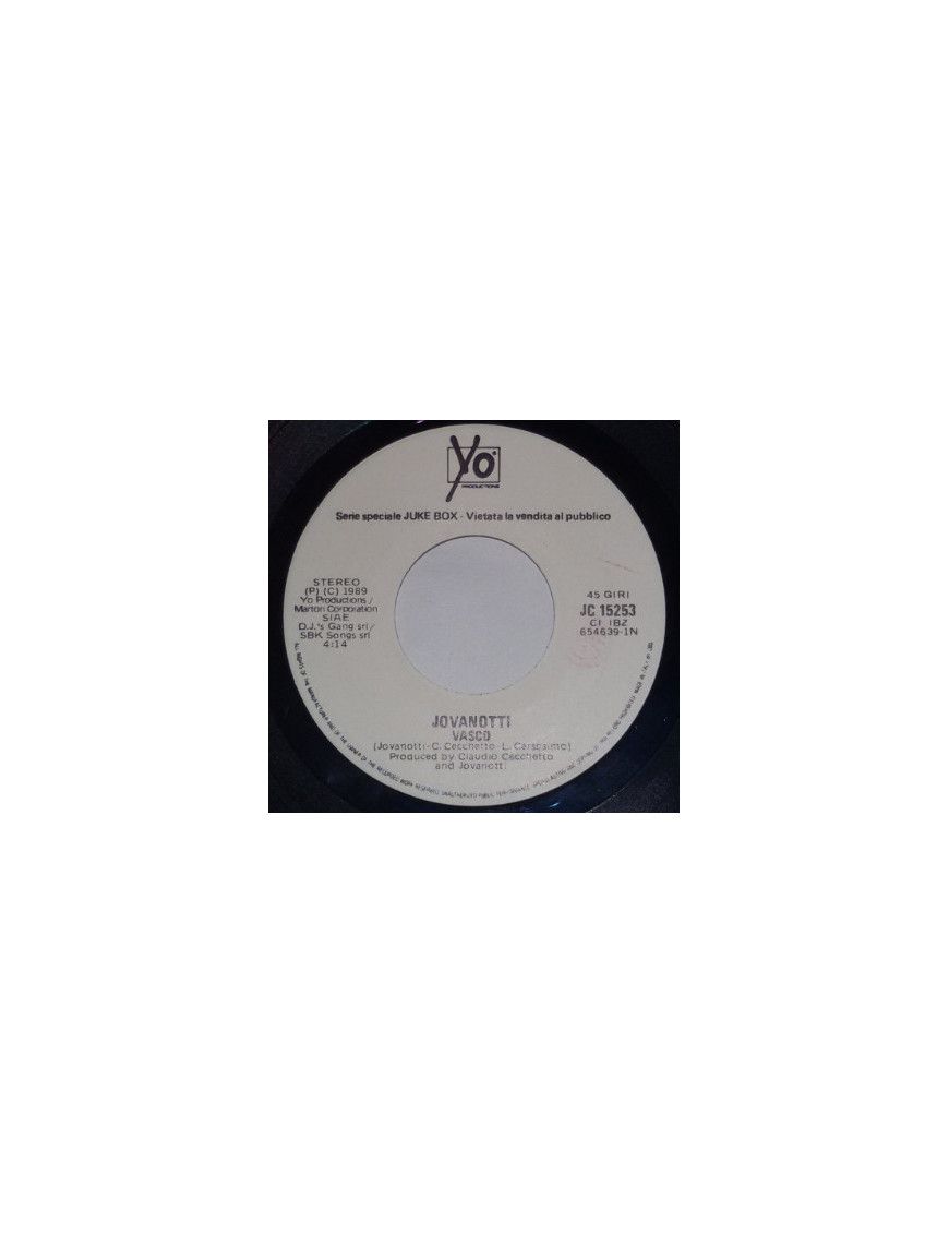 Vasco Stella [Jovanotti,...] – Vinyl 7", 45 RPM, Jukebox [product.brand] 1 - Shop I'm Jukebox 