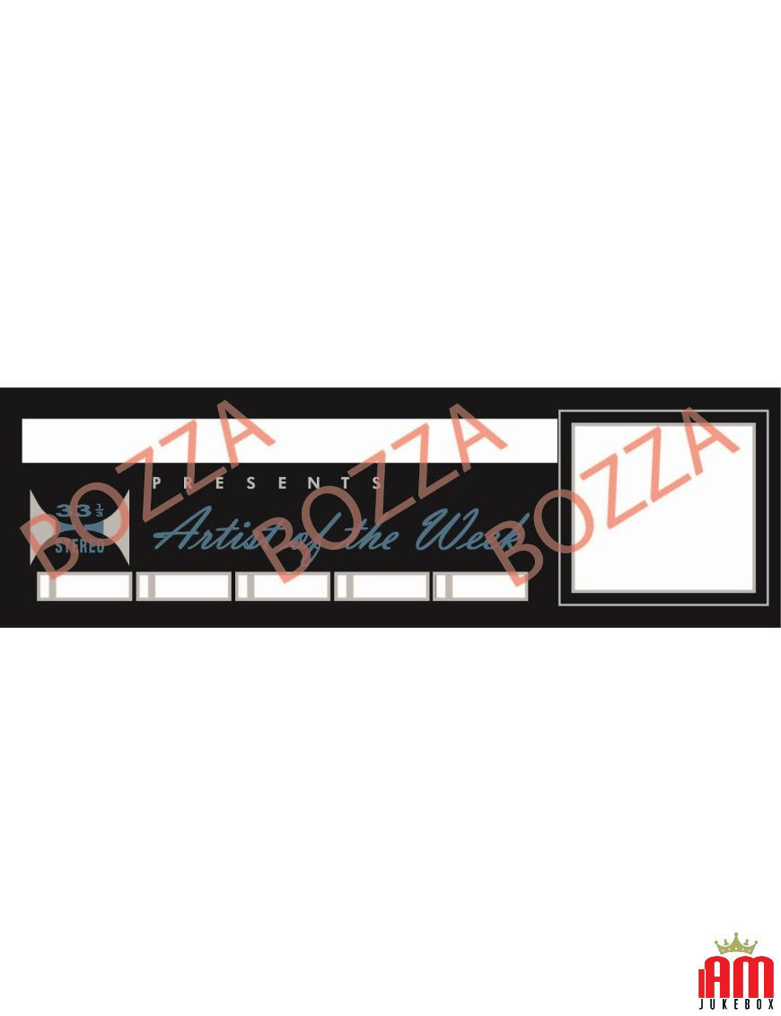 Siebdruckglas für Seeburg Modell DS160 Ersatzteile Seeburg Seeburg Zustand: Neuer Druck [product.supplier] 3 Vetro serigrafato p