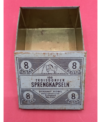 scatola 100 Troisdorfen Sprengkapseln 8 BRISKA vintage