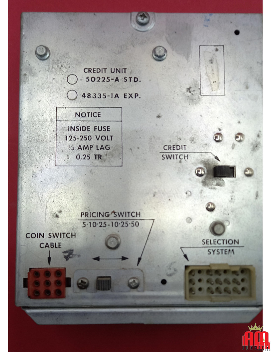 Unité de crédit 50225-A STD pour ROCK-OLA JUKEBOX