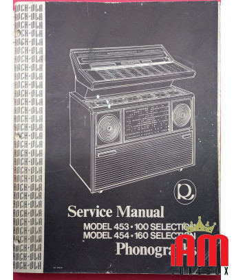 ROCK OLA MOD 454-160 453-100 MANUAL (original) Jukebox manuals [product.brand] Condition: like new [product.supplier] 1 MANUALE 