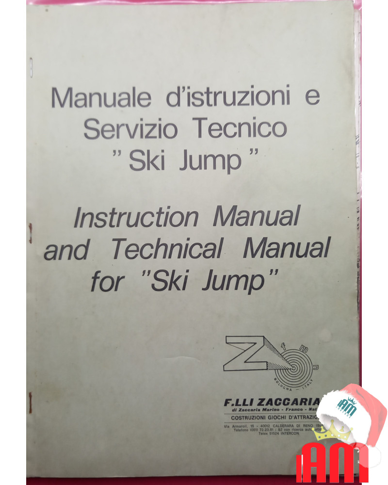 Italiano (Italian) [product.brand]MANUALE SKI JUMP ZACCARIA (originale) 1 Manuali Flipper 1 Shop I'm Jukebox iamjukebox.it 