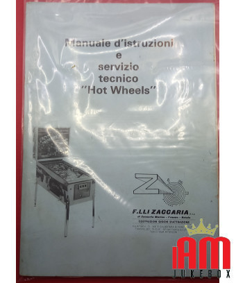HOT WHEELS ZACCARIA MANUAL (original) Pinball Manuals [product.brand] Condition: New [product.supplier] 1 HOT WHEELS ZACCARIA MA