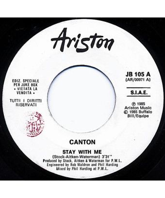 Reste avec moi, dis que je suis ton numéro un [Canton (2),...] - Vinyl 7", 45 RPM, Jukebox [product.brand] 1 - Shop I'm Jukebox 