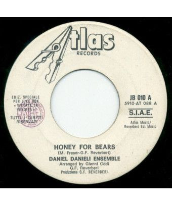 Honey For Bears Tahrala [Daniel Danieli Ensemble,...] – Vinyl 7", 45 RPM, Jukebox [product.brand] 1 - Shop I'm Jukebox 