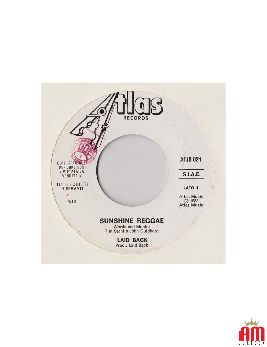 Sunshine Reggae Cashbah Boogie [Laid Back,...] - Vinyl 7", 45 RPM, Jukebox [product.brand] 1 - Shop I'm Jukebox 