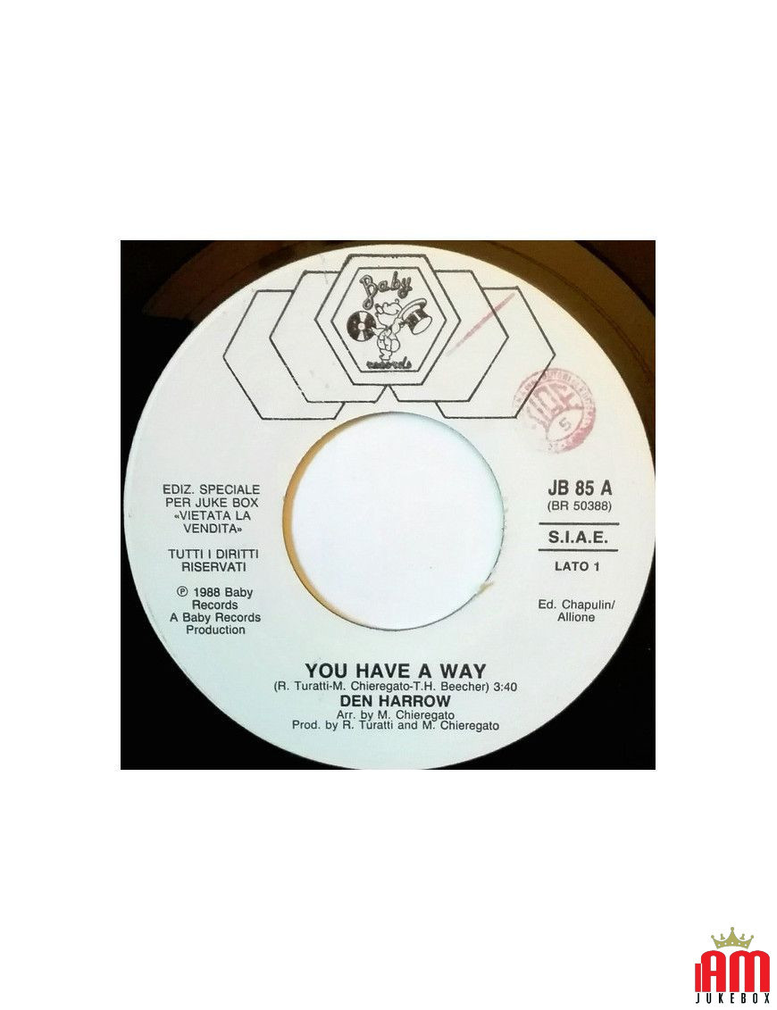 You Have A Way Guitarra (Acid Remix) [Den Harrow,...] - Vinyle 7", 45 RPM, Jukebox [product.brand] 1 - Shop I'm Jukebox 