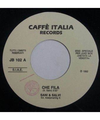 Che Fila Come On Baby [Sani & Salvi,...] - Vinyle 7", 45 RPM, Jukebox [product.brand] 1 - Shop I'm Jukebox 