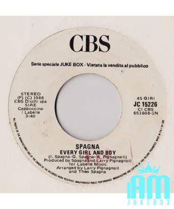 Chaque fille et garçon laisse tomber le garçon [Ivana Spagna,...] - Vinyl 7", 45 RPM, Jukebox [product.brand] 1 - Shop I'm Jukeb