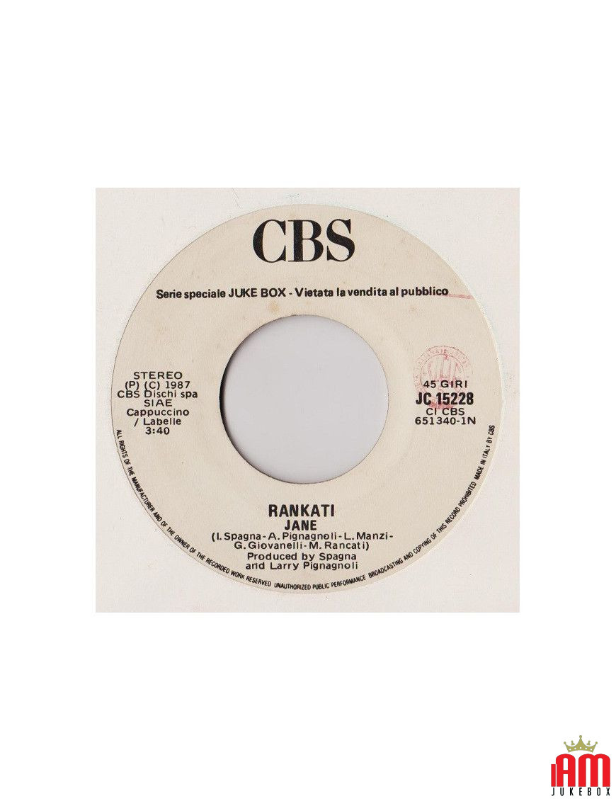 Jane I Feel For You [Rankati,...] - Vinyl 7", 45 RPM, Jukebox [product.brand] 1 - Shop I'm Jukebox 