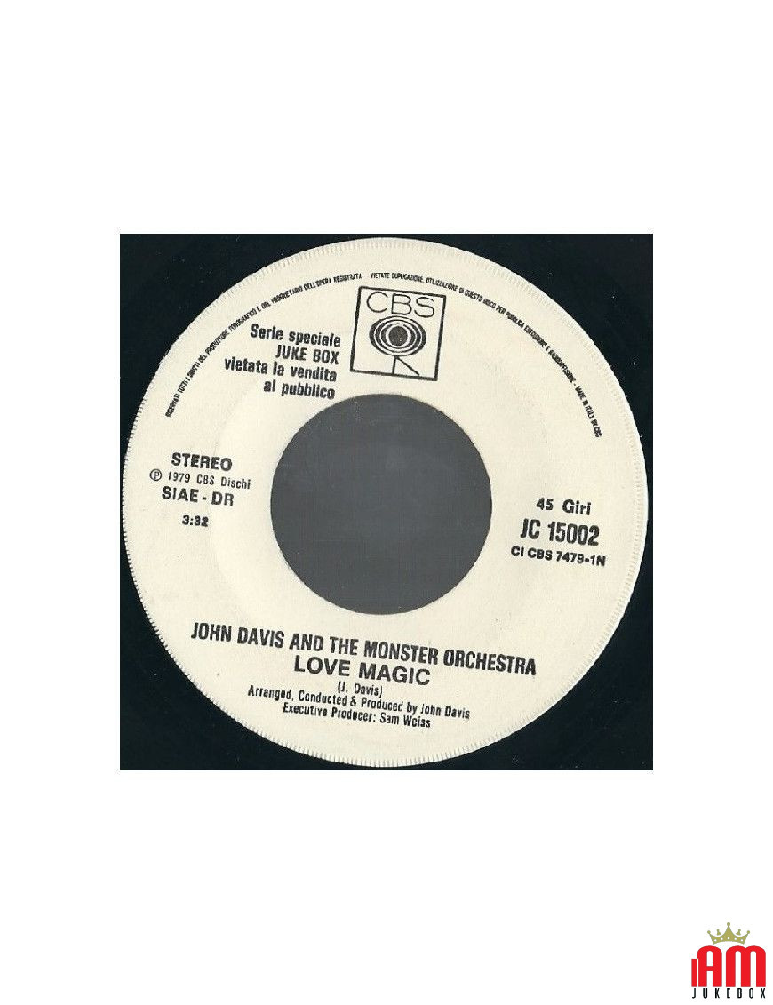 Love Magic Maria Maddalena [John Davis & The Monster Orchestra,...] - Vinyl 7", 45 RPM, Jukebox [product.brand] 1 - Shop I'm Juk